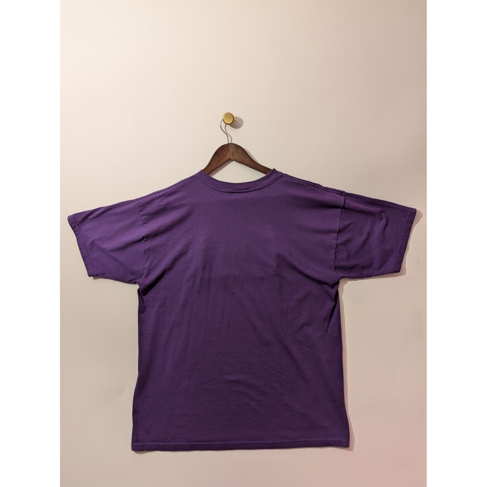Fruit of the Loom T-Shirt Men XL Purple Embroidered Kids Vintage Style - Picture 5 of 7